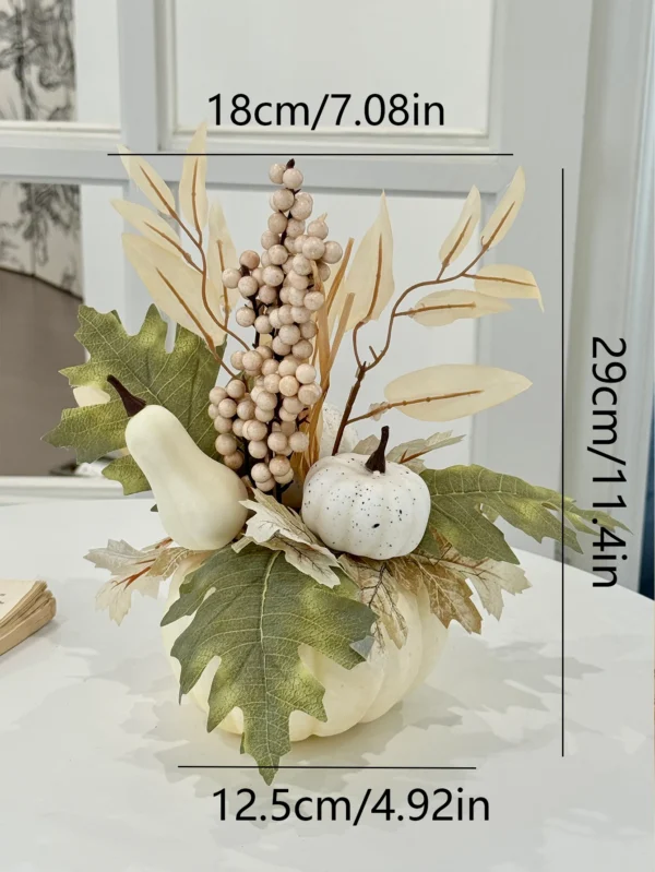 1pc Halloween decorations Pumpkin ornaments Artificial pumpkin maple leavesAutumn Party Harvest Festival Autumn home décor props - Image 3