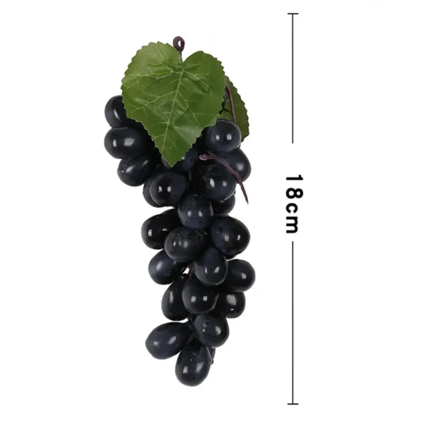 5 Bunches Artificial Grapes Simulation Decorative Lifelike Rubber Fake Clusters To Wedding Wine Kitchen Centerpiece Décor - Image 5