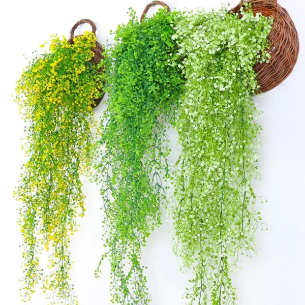 2pcs fake plantas artificiales para decoracion wall hanging decor - premium oxidation resistant for indoor and outdoor Décor - Image 3